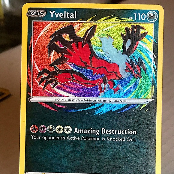 yveltal pokemon card amazing rare Pokemon Card Yveltal s4a 117/190 Amazing Rare 2020 MINT Japanese q538